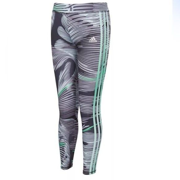 ADIDAS Toddler Girls Aero Ready  3-Stripes Tights leggings pants  3T New - Picture 1 of 3